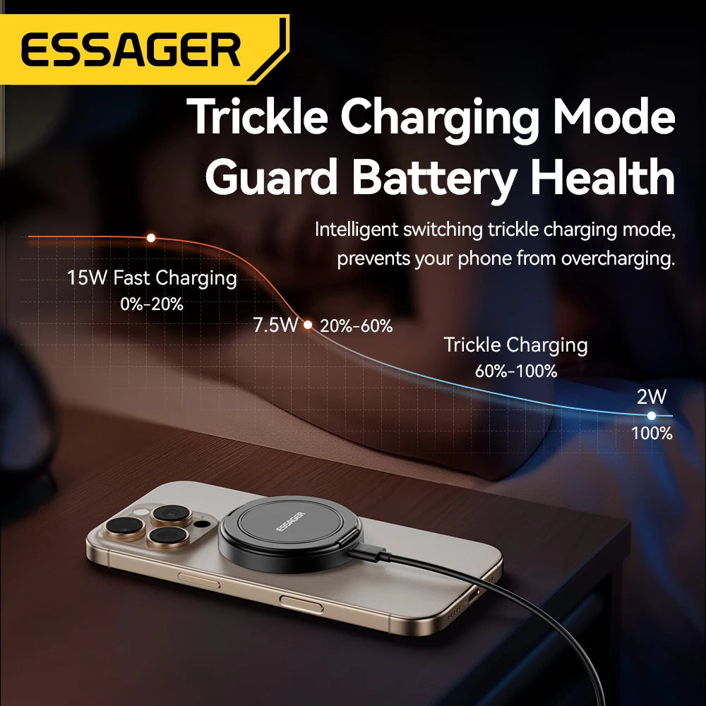 Essager Fast Magnetic Wireless Charger for iPhone & AirPods