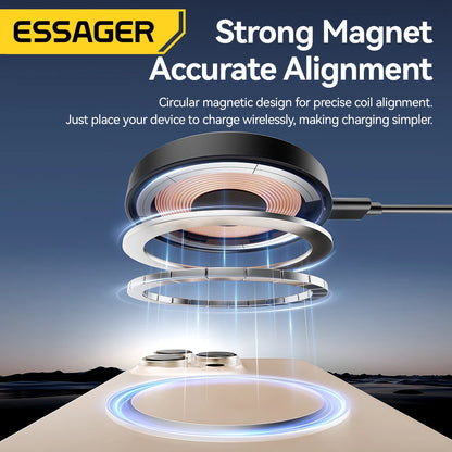 Essager Fast Magnetic Wireless Charger for iPhone & AirPods
