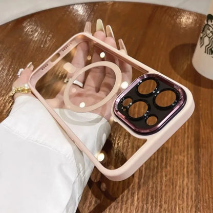 Luxury Magnetic Metal Lens Bumper Protection Case For iPhone