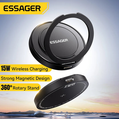 Essager Fast Magnetic Wireless Charger for iPhone & AirPods