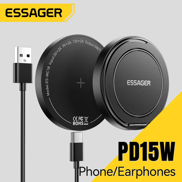 Essager Fast Magnetic Wireless Charger for iPhone & AirPods