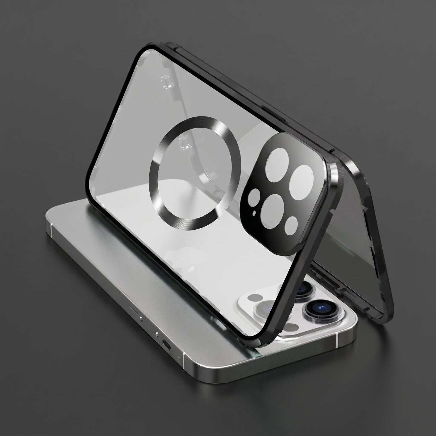 Metal Magnetic Anti Peeping Privacy Case iPhone