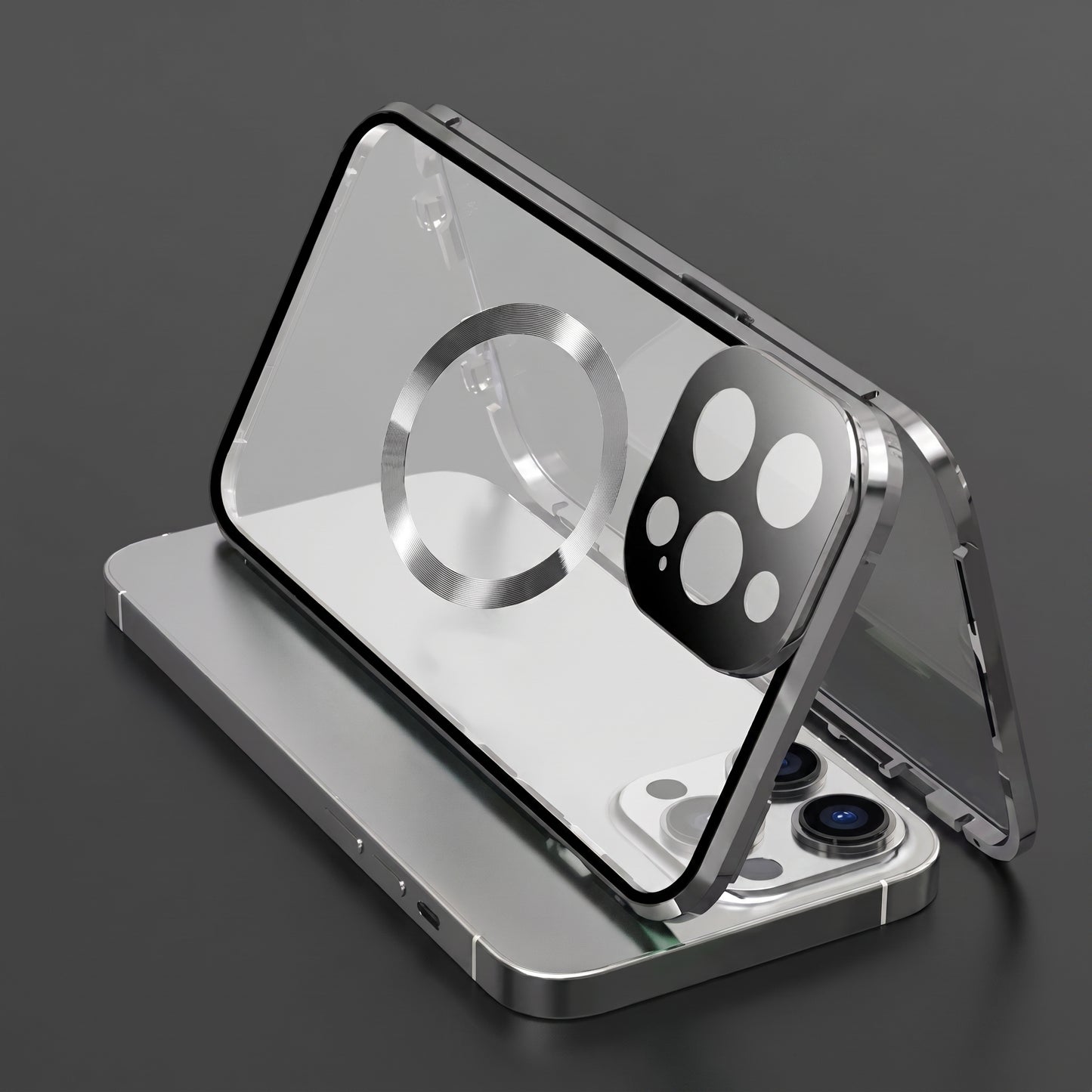 Metal Magnetic Anti Peeping Privacy Case iPhone