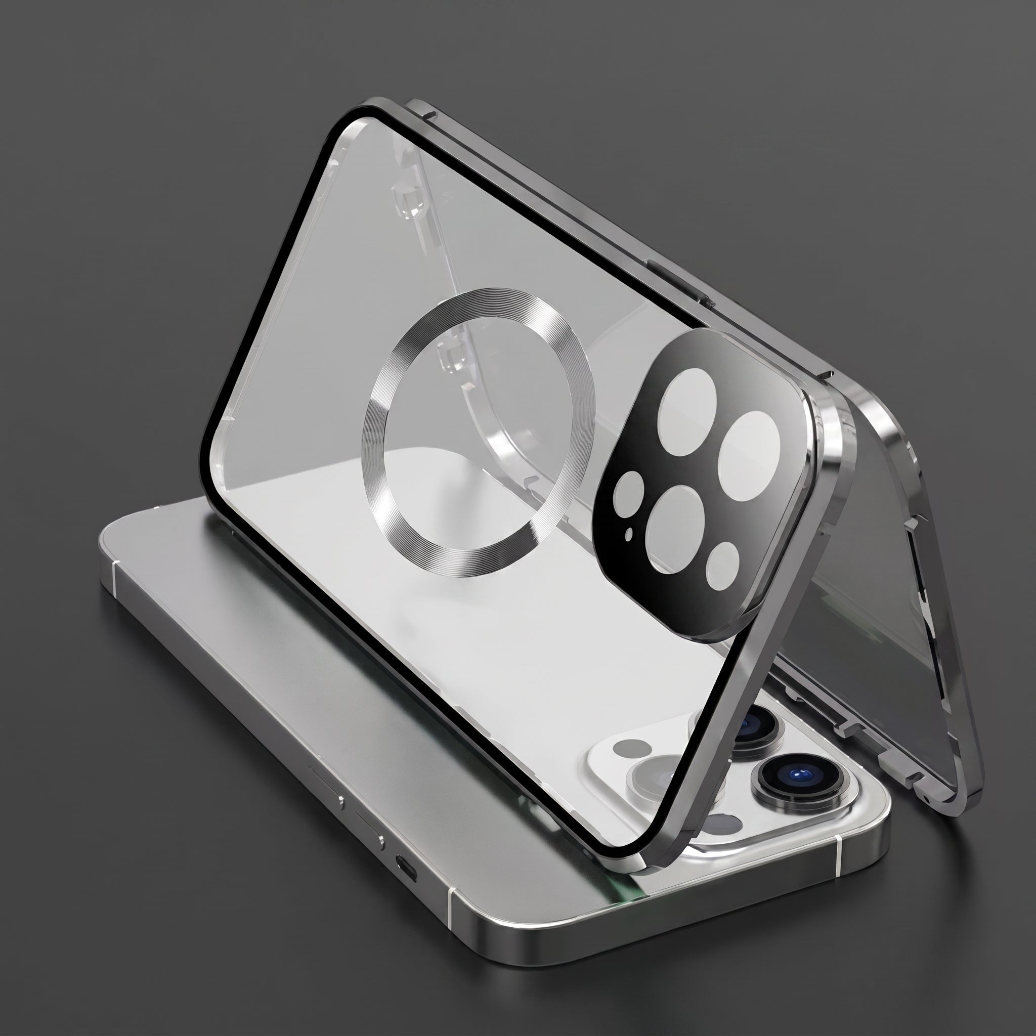 Metal Magnetic Anti Peeping Privacy Case iPhone