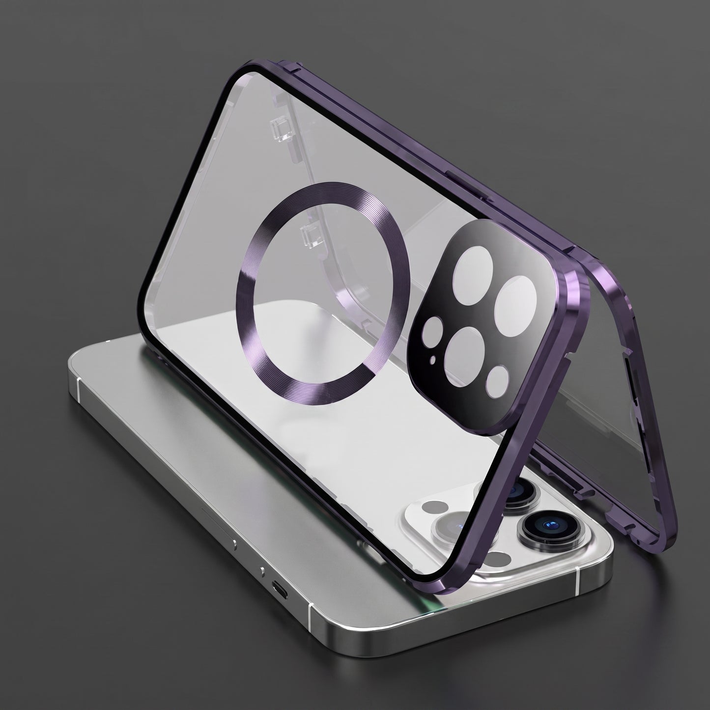 Metal Magnetic Anti Peeping Privacy Case iPhone