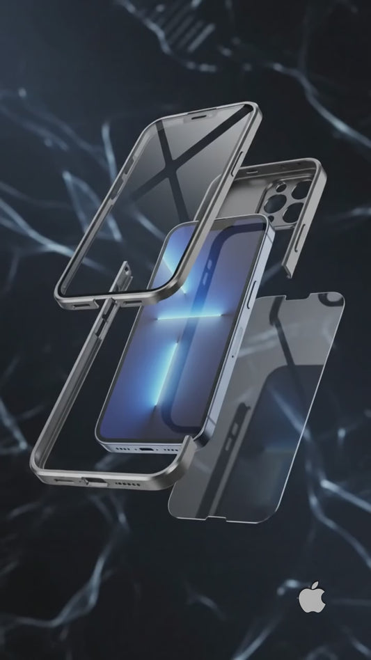 Metal Magnetic Anti Peeping Privacy Case iPhone